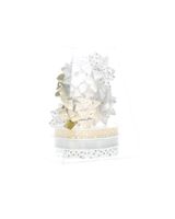Koopman Xmas Wrapping Deco Set Brown & White