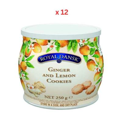 Royal Dansk Ginger & Lemon Cookies 12X250G