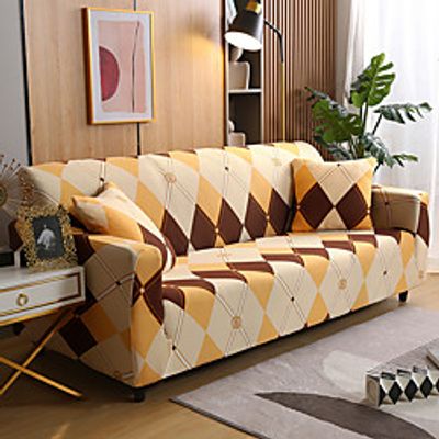 Years Simple life Sofa Cover 1-Piece Couch Cover Fit for 1-4 Seater L-shape Couch Soft Stretch Slipcover Spandex Jacquard Fabric Easy to Install(1 Free Cushion Cover) Lightinthebox