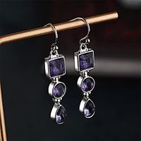 Women's Hoop Earrings Earrings Classic Fashion Romantic Punk Trendy Cute Sweet Earrings Jewelry Silver For Street Gift Date Birthday Festival 1 Pair miniinthebox - thumbnail