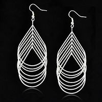 Women's Stud Earrings Drop Earrings Hoop Earrings Pear Cut Holiday Fashion Birthday Fashion Punk Trendy Hip Hop Cute Earrings Jewelry Silver For Christmas Halloween Party Evening Prom Festival 1 Pair miniinthebox - thumbnail