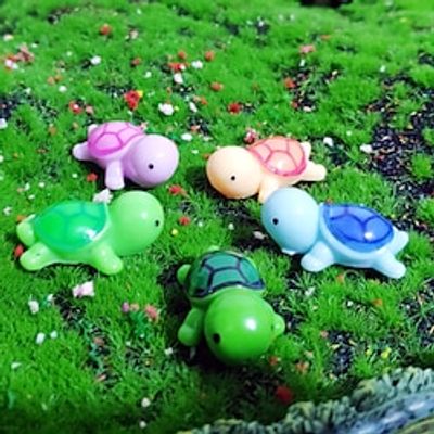 Mini Five-color Turtle Miniature Model Figurine Turtle Doll Gardening Moss Micro Landscape Decoration Ornaments Kids Gifts miniinthebox