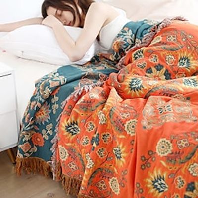 High End Pure Cotton Sofa Towel Bed Cover Summer Cool Quilt Nap Blanket Bed Sheet Multifunctional miniinthebox