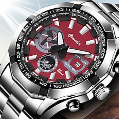 New Men'S Brand Men'S Watch Calendar Waterproof Luminous Sports Tide Shivering Fast Hand Speed Seller Cross-Border Large Dial Watch miniinthebox