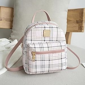 1pc Plaid Backpack Fashion Casual Backpack Student School Bag Small Backpack Trend Backpack Lightinthebox