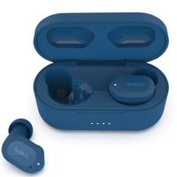 Belkin Soundform Play True Wireless Earbuds, Wireless Earphones With 3 EQ Presets, IPX5 Sweat and Water Resistant, 38 Hours Play Time for iPhone, Galaxy, Pixel More Blue - AUC005btBL