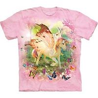 Kids Girls' T shirt Short Sleeve 3D Print Floral Unicorn Animal Crewneck Pink Children Tops Spring Summer Active Fashion Streetwear Daily Outdoor Regular Fit 3-12 Years Lightinthebox - thumbnail