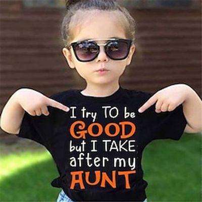 Kids Girls' T shirt Short Sleeve 3D Print Letter Crewneck Black Children Tops Spring Summer Active Fashion Streetwear Daily Outdoor Regular Fit 3-12 Years Lightinthebox Kids Girls' T shirt Short Sleeve 3D Print Letter Crewneck Black Children Tops Spring Summer Active Fashion Streetwear Daily Outdoor Regular Fit 3-12 Years Lightinthebox