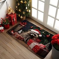 Christmas Animal Doormat Non-Slip Oil Proof Rug Indoor Outdoor Xmas Mat Bedroom Decor Bathroom Mat Entrance Rug Door Mat Bedroom Lightinthebox - thumbnail
