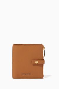 Textured Leather Mini Bi-Fold Wallet