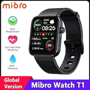 T1 Smart Watch 1.6 inch Smartwatch Fitness Running Watch Bluetooth Pedometer Call Reminder Activity Tracker Compatible with Android iOS Women Men Waterproof Long Standby Hands-Free Calls IP 67 20mm Lightinthebox