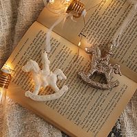 Christmas Ornament Small Pendant Snowflake Elk Angel Girl Christmas Tree Hanging Decoration Party Gift Christmas Decoration Lightinthebox - thumbnail
