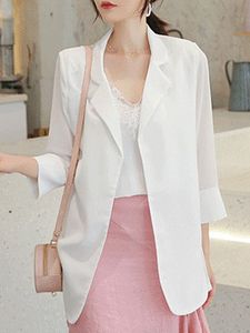 Temperament cropped sleeve suit Blazer
