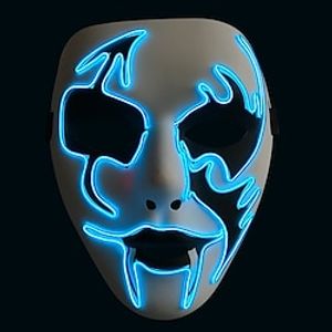 Halloween Mask LED Halloween Costume Party Props Glowing Mask Night Party Cosplay Party Masque Masquerade Costume Dress Up miniinthebox