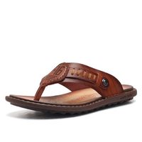 Men Clip Toe Slip Resistant Outsole Flip Flops Flat Cool Casual Sandals - thumbnail