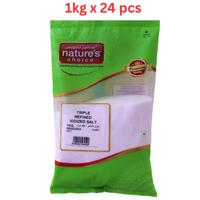 Natures Choice Iodized Salt, 1kg Pack Of 24 (UAE Delivery Only)