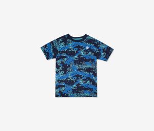 Big Boys Woodridge Camouflage Logo T-Shirt  Navy Combo