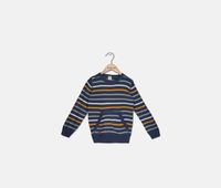 Kids Boys Stripe Sweatshirt  Navy Combo - thumbnail