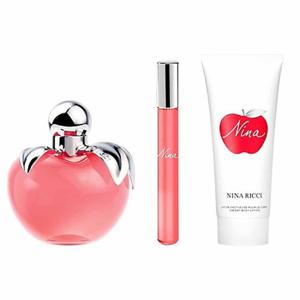 Nina Ricci Nina (W) Set Edt 80Ml + Edt Rollerball 10Ml + Bl 75Ml