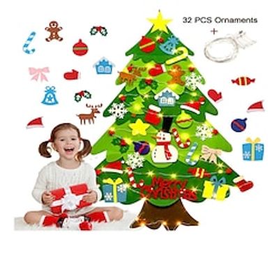 Felt Christmas Tree Cross border Spot Christmas Felt Children's DIY Decorative Pendant Non woven Fabric Felt Christmas Tree Lightinthebox