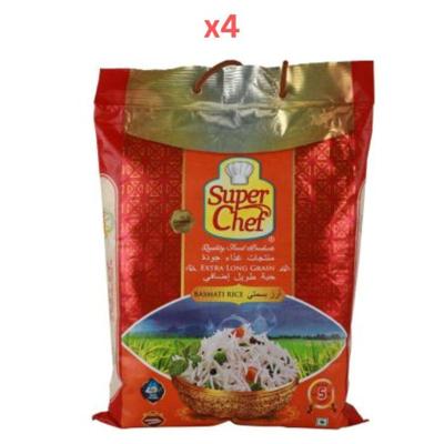 Super Chef Extra Long Grain Basmati Rice XXXl 5Kg (Pack Of 4)