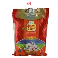 Super Chef Extra Long Grain Basmati Rice XXXl 5Kg (Pack Of 4)