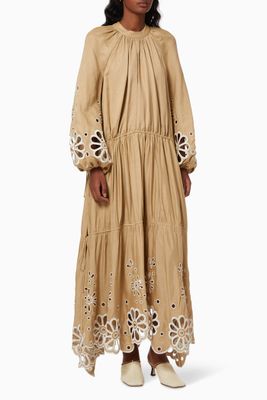 Anisa Broderie Anglaise Maxi Dress Anisa Broderie Anglaise Maxi Dress