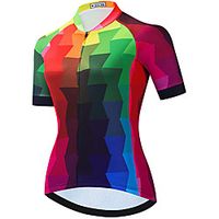 21Grams Women's Short Sleeve Cycling Jersey Summer Spandex Black / Red Bike Top Mountain Bike MTB Road Bike Cycling Quick Dry Moisture Wicking Sports Clothing Apparel / Stretchy / Athleisure miniinthebox - thumbnail