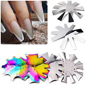 French Line Nail Tool Multi-size Nail Manicure Nail Art Styling Tool Crystal Armor Making Stainless Steel Template Nail Decoration Auxiliary Tools miniinthebox