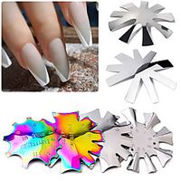 French Line Nail Tool Multi-size Nail Manicure Nail Art Styling Tool Crystal Armor Making Stainless Steel Template Nail Decoration Auxiliary Tools miniinthebox - thumbnail