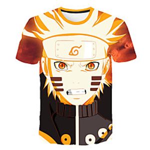 Inspired by Naruto Uchiha Sasuke Anime Cartoon 100% Polyester 3D Harajuku Graphic Kawaii T-shirt For Women's / Men's miniinthebox