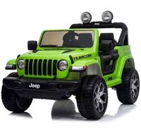 Megastar Electric Ride On 12V Licensed Wrangler Jeep For Kids, Green - MKSX2025- GRN (UAE Delivery Only)