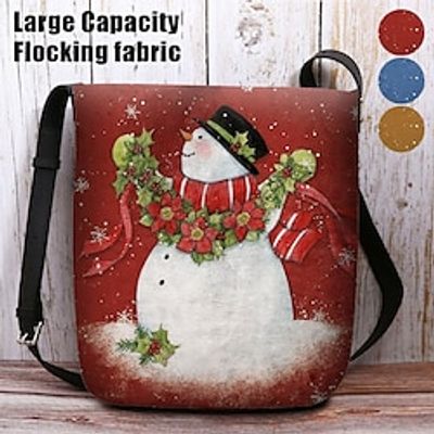 Women's Crossbody Bag Shoulder Bag Fluffy Bag Polyester Outdoor Christmas Daily Print Large Capacity Lightweight Durable Character Yellow Red Blue Lightinthebox Women's Crossbody Bag Shoulder Bag Fluffy Bag Polyester Outdoor Christmas Daily Print Large Capacity Lightweight Durable Character Yellow Red Blue Lightinthebox