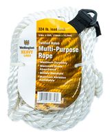 Wellington Cordage 3/8"x50' White Nylon Rope - thumbnail
