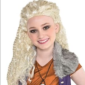 Party City Addison Wig Halloween Costume Accessory for Girls Disneys Zombies 2 One Size with Long Blond Waves miniinthebox