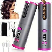 Cordless Automatic Curling Iron - USB Rechargeable Anti-Tangle Ceramic Cylinder Quick Heating 5-Level Temperature Control - Perfect For Long Hair Includes Gift Box Lightinthebox