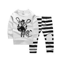 2PCS Zebra Baby Girls Clothing Set