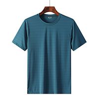 Men's T shirt Hiking Tee shirt Short Sleeve Tee Tshirt Top Outdoor Quick Dry Lightweight Breathable Sweat wicking Autumn  Fall Spring Summer Ice Silk Sapphire ArmyGreen White Hunting Fishing Climbing Lightinthebox - thumbnail