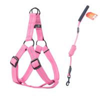 Helepet Round Dog Leash Harness Pink Small