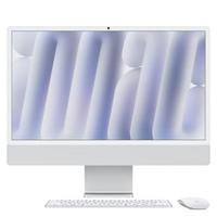 Pre-Order Apple iMac 24-inch (2024) - M4 Chip with 10-Core CPU,10-core GPU 16GB RAM 256GB SSD, Arabic - Silver [MD3H4AB/A]