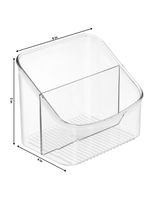 Interdesign Linus Packet Organizer 6.09 x 4.09 x 5.1 inch Clear