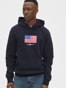 Gap Logo Flag Hoodie Sweatshirt