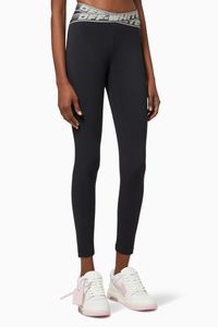 Logo Band Active Leggings in Technical Fabric