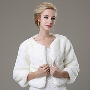 Shrugs Faux Fur Wedding / Party Evening / Casual Fur Coats With miniinthebox