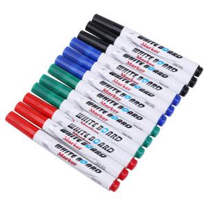 12 Pcs Whiteboard Marker Pens White Board Dry-Erase Marker Bullet Tip 4 Colors For Office School