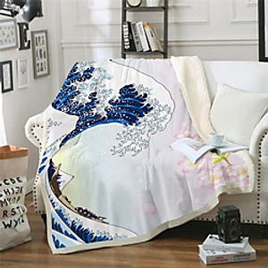 Multifunctional Blankets, Floral  Geometric Polyester Warmer Comfy Blankets Lightinthebox
