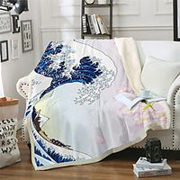 Multifunctional Blankets, Floral  Geometric Polyester Warmer Comfy Blankets Lightinthebox - thumbnail
