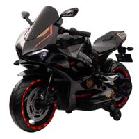 Megastar Ride on V5 Kids Electric 12 v Motorcycle - Unleash the Joy of Riding Black