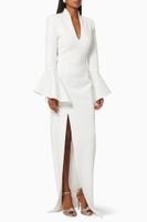 Column Sleeve Gown Column Sleeve Gown