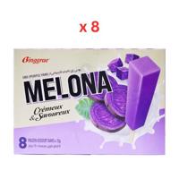 Binggrae Melona Purple Yam Ube Ice Bar 576G Pack of 8